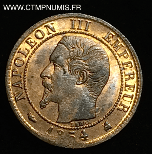 Centime Napoleon Iii Tete Nue K Bordeaux Petit Defaut De Flan