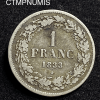 ,BELGIQUE,1,FRANC,ARGENT,1833,