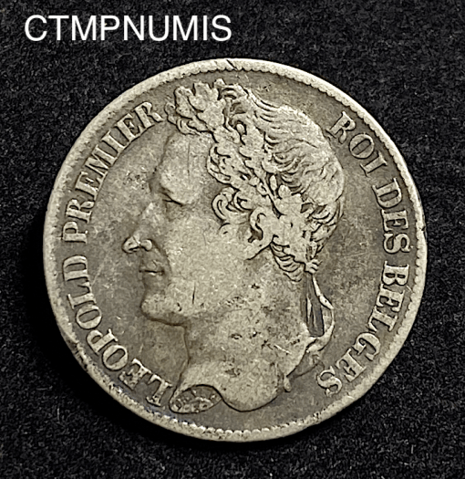 ,BELGIQUE,1,FRANC,ARGENT,1833,