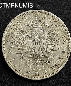 ,ITALIE,2,LIRE,ARGENT,1906,