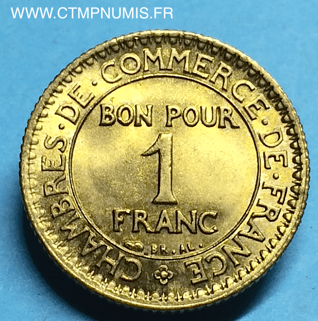 1 FRANC DOMARD CHAMBRES DE COMMERCE 1923 SUP - CTMP NUMIS