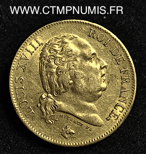 ,40,FRANCS,LOUIS,XVIII,1818,W,LILLE,