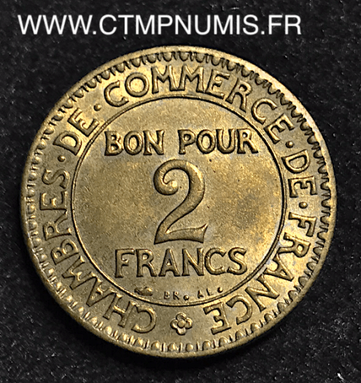 2 FRANCS DOMARD CHAMBRES COMMERCE 1926