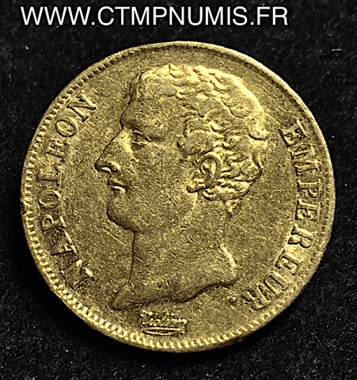 20 FRANCS OR NAPOLEON EMPEREUR AN 12 A