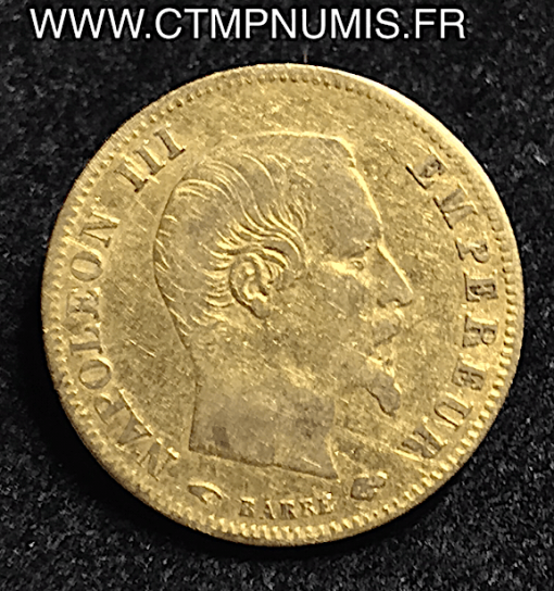 ,5,FRANCS,OR,NAPOLEON,III,1858,A,PARIS,NUE,