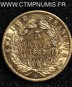 ,5,FRANCS,OR,NAPOLEON,III,1866,A,PARIS,