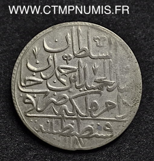 TURQUIE 1 ZOLOTA ARGENT ABDUL HAMID I 1187