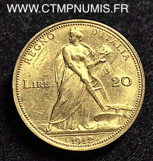 20 LIRE OR ITALIE 1912