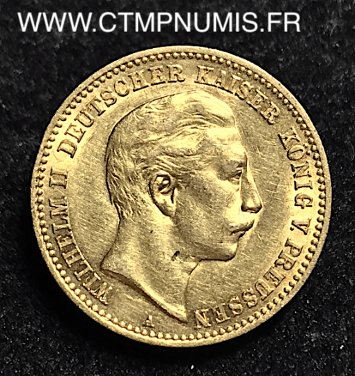 PRUSSE 10 MARK OR GUILLAUME II 1906 A