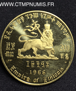 ETHIOPIE 200 DOLLARS OR GROS MODULE 1966