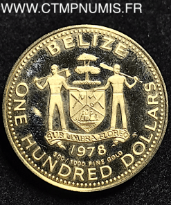 BELIZE 100 DOLLARS OR 1978