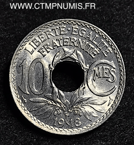 ,10,CENTIMES,LINDAUER,1918,SPL