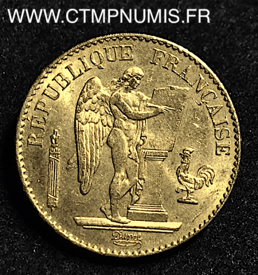 20 FRANCS OR GENIE III° REPUBLIQUE 1879  PARIS