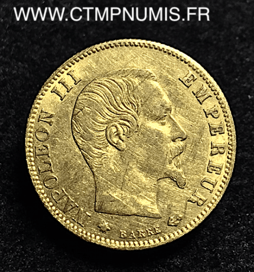 5 FRANCS OR NAPOLEON III  1860 BB STRASBOURG