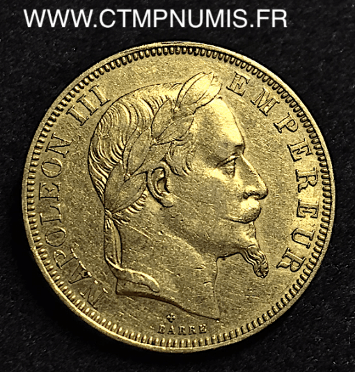 50 FRANCS OR NAPOLEON III 1862 BB STRASBOURG