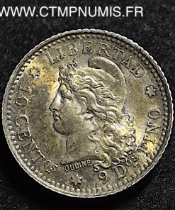 ARGENTINE 10 CENTIMOS ARGENT 1882 SPL