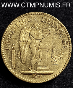 20 FRANCS OR GENIE II° REPUBLIQUE 1848 A PARIS