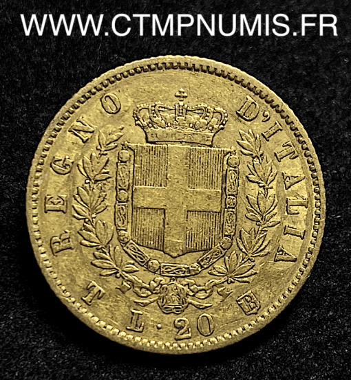 ,ITALIE,20,LIRE,OR,VICTOR,EMMANNUEL,1861,TURIN,