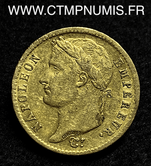 ,20,FRANCS,OR,NAPOLEON,I°,EMPEREUR,1813,LILLE,