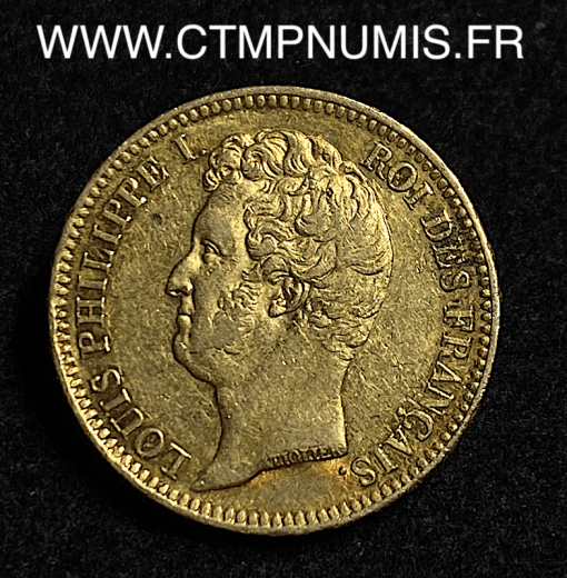 ,20,FRANCS,OR,LOUIS,PHILIPPE,I°,1831,B,ROUEN,