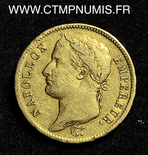 ,40,FRANCS,OR,NAPOLEON,I°,1808,LA,ROCHELLE,