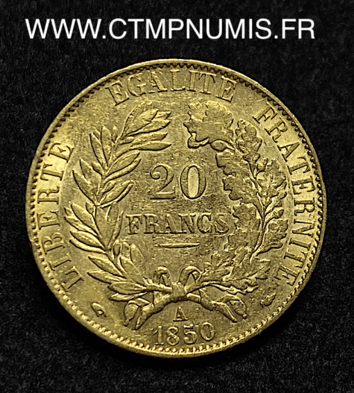 ,20,FRANCS,OR,CERES,1858,A,PARIS,