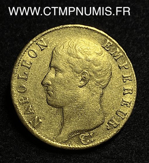 ,40,FRANCS,OR,NAPOLEON,I°,1806,U,TURIN,