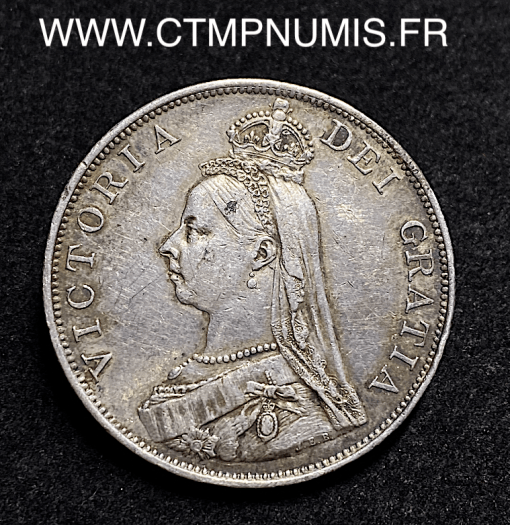 ,GRANDE,BRETAGNE,DOUBLE,FLORIN,1890,