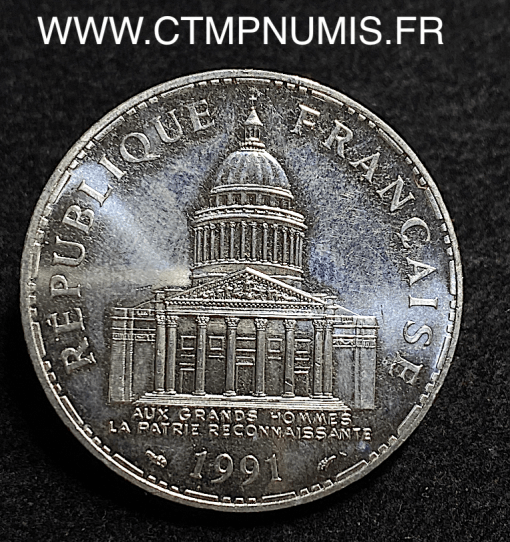 ,MONNAIE,100,FRANCS,ARGENT,PANTHEON,1991,