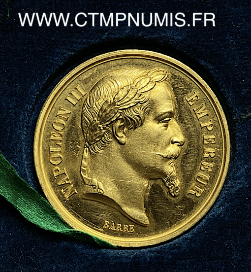 ,MEDAILLE,OR,NAPOLEON,III,ROUEN,1968,