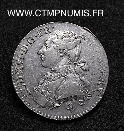 ,ROYALE,LOUIS,XVI,1/5,ECU,ARGENT,1778,PARIS,