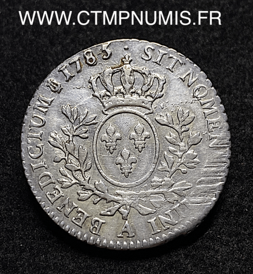 ,ROYALE,LOUIS,XVI,1/5,ECU,ARGENT,1778,PARIS,