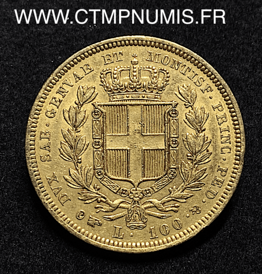 ,MONNAIE,ITALIE,SARDAIGNE,100,LIRE,OR,CHARLES,ALBERT,1834,TURIN,