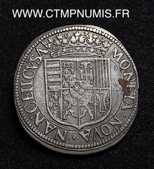 ,MONNAIE,FEODALE,LORRAINE,TESTON,ARGENT,CHARLES,IV,1630,NANCY,