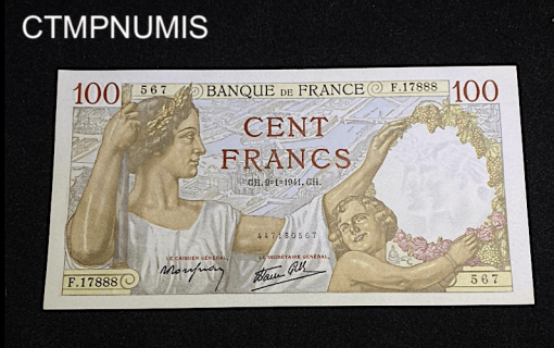 ,BILLET,100,FRANCS,SULLY,9,1,1941,