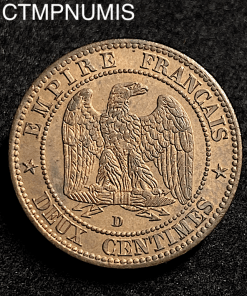 ,MONNAIE,EMPIRE,2,CENTIMES,NAPOLEON,1855,D,LYON,