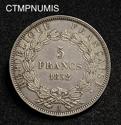 ,5,FRANCS,LOUIS,NAPOLEON,1852,JJ,BARRE,