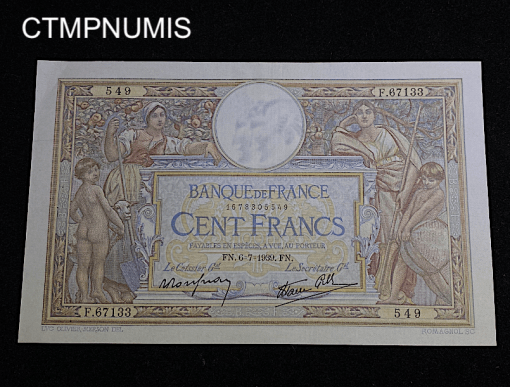 ,BILLET,100,FRANCS,MERSON,6,7,1939,SUP,