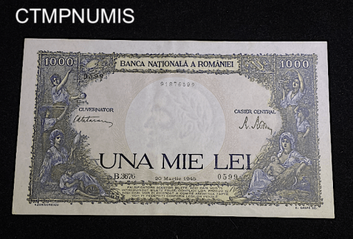 ,BILLET,ROUMANIE,1000,LEI,20,03,1945,