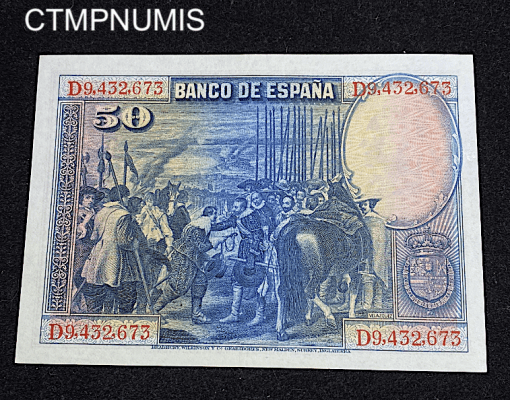 ,BILLET,ESPAGNE,50,PESETAS,1928,NEUF,