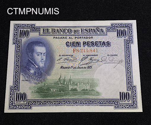 ,BILLET,ESPAGNE,100,PESETAS,1925,NEUF,