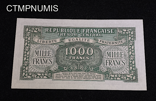 ,BILLET,1000,FRANCS,TRESOR,1945,NEUF,