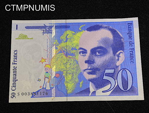 ,BILLET,FRANCAIS,50,FRANCS,ST,EXUPERY,1992,