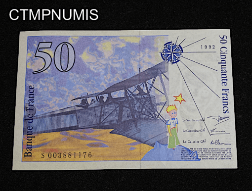 ,BILLET,FRANCAIS,50,FRANCS,ST,EXUPERY,1992,