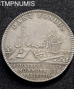 ,JETON,AJUSTEURS,MONNAIE,PARIS,1756,LOUIS,XV,