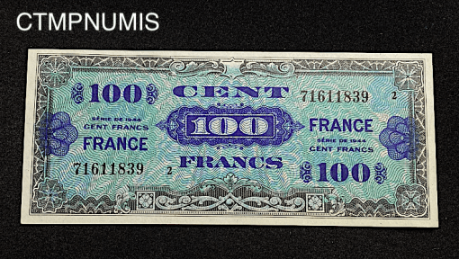 ,BILLET,FRANCAIS,100,FRANCS,VERSO,FRANCE,1945,NEUF,