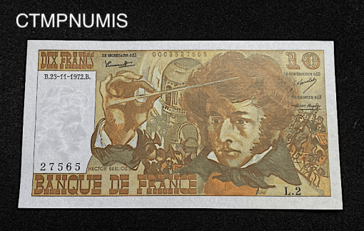 ,BILLET,FRANCAIS,10,FRANCS,BERLIOZ,1972,NEUF,