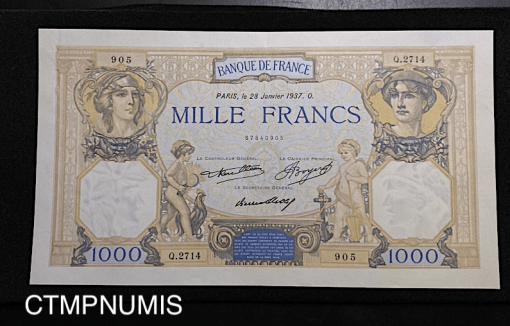 ,BILLET,FRANCAIS,CERES,MERCURE,1937,SPL,