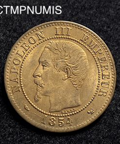 ,MONNAIE,EMPIRE,2,CENTIMES,NAPOLEON,1854,LILLE,