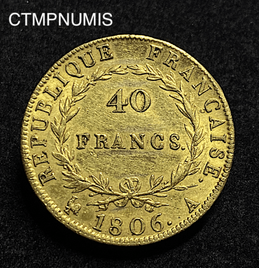 ,MONNAIE,40,FRANCS,OR,NAPOLEON,I°,1806,